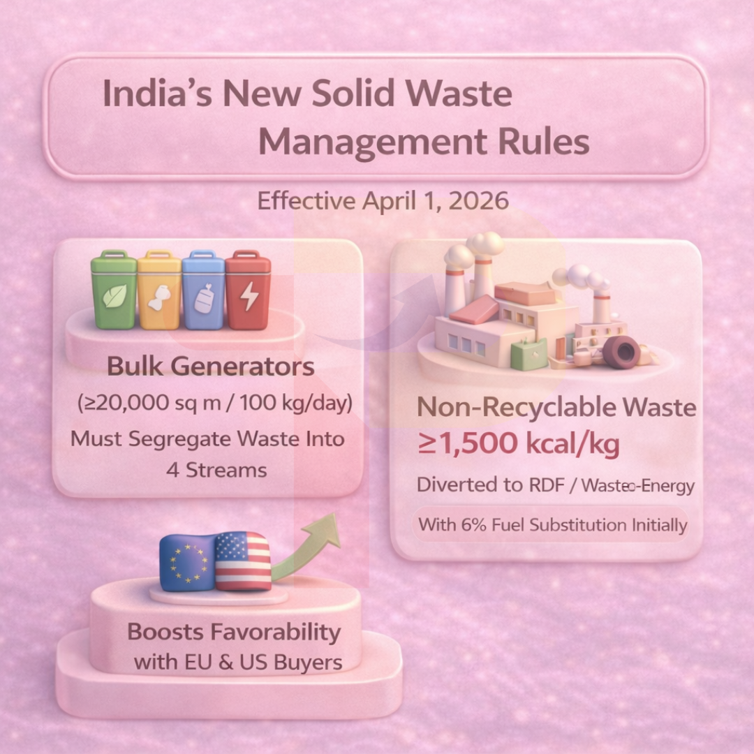 India Tightens Solid Waste Rules to Boost Sustainability Credentials