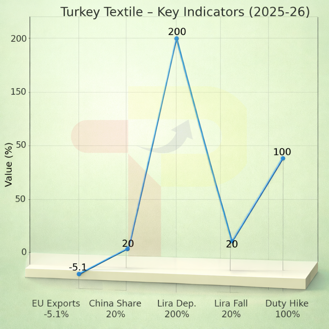 Turkey's Textile Exports Decline Amid Rising Global Competition